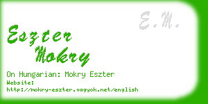 eszter mokry business card